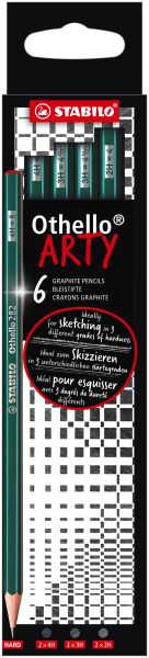 Stabilo bleistifte othello arty hard 282/6-21-2-2 4h, 3h, 2h 6 stück - Stabilo-282-6-21-2-2-4006381567022