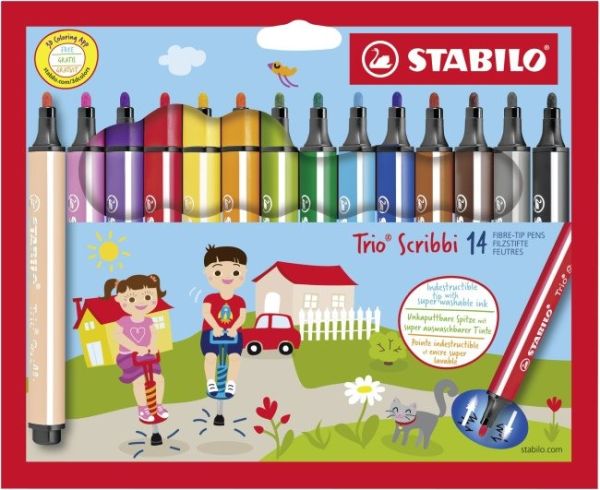 Stabilo trio scribbi 1.5-2mm 368/1401 14 stück - Stabilo-368-1401-4006381492522