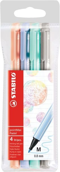 Stabilo pointmax pastell 448/4-02 4 stück - Stabilo-448-4-02-4006381519694