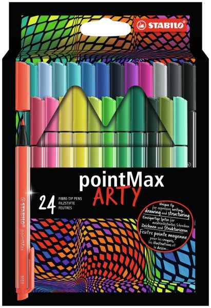 Stabilo fineliner pointmax 0.8mm 488/24-2 24 farben ass. - Stabilo-488-24-2-4006381581905