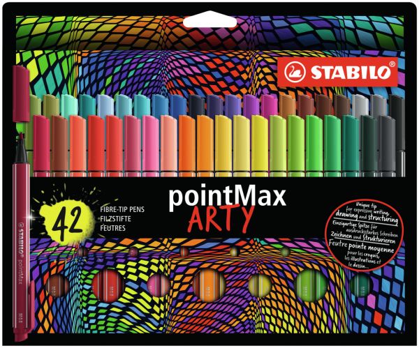 Stabilo fineliner pointmax 0.8mm 488/42-1 42 couleurs ass. - Stabilo-488-42-1-4006381581943
