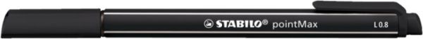 Stabilo fineliner pointmax 0.8mm 488/46 schwarz - Stabilo-488-46-4006381503419