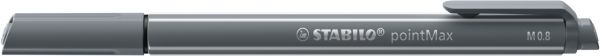 Stabilo fineliner pointmax 0.8mm 488/96 dunkelgrau - Stabilo-488-96-4006381503648