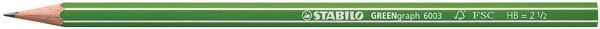 Stabilo bleistift greengraph hb 6003/hb hb - Stabilo-6003-hb-4006381391528