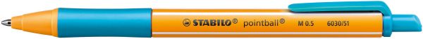 Stabilo kugelschreiber pointball 0.5mm 6030/51 türkis - Stabilo-6030-51-4006381437110