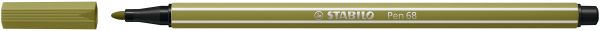 Stabilo fasermaler pen 68 1.1mm 68/37 schlammgrün - Stabilo-68-37-4006381574341