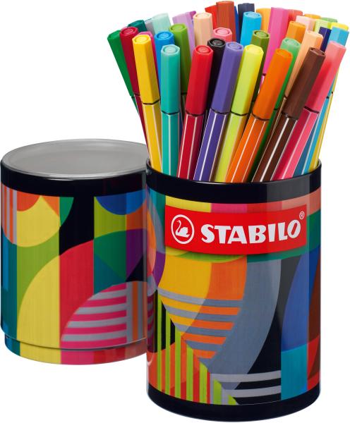 Stabilo fasermaler pen 68 arty 1mm 68/45-2-20 metalletui,rund 45 stück - Stabilo-68-45-2-20-4006381601429-02.jpg