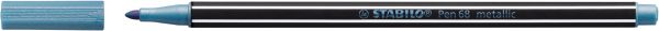 Stabilo fasermaler pen 68 1mm 68/841 metallic blau - Stabilo-68-841-4006381530224