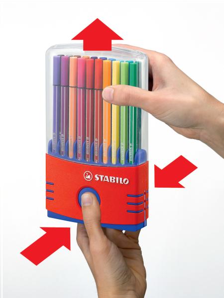 Stabilo fasermaler pen 68 1mm 6820-04 20er color box rot/blau - Stabilo-6820-04-4006381372213-04.jpg