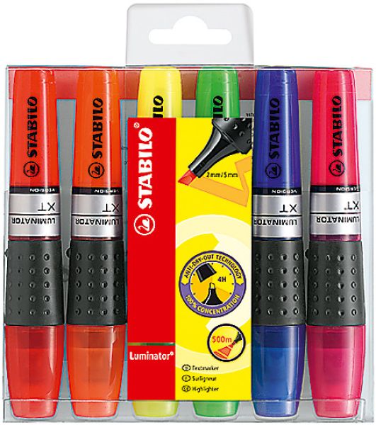 Stabilo textmarker luminator 71/6 6 farben ass. - Stabilo-71-6-4006381155069