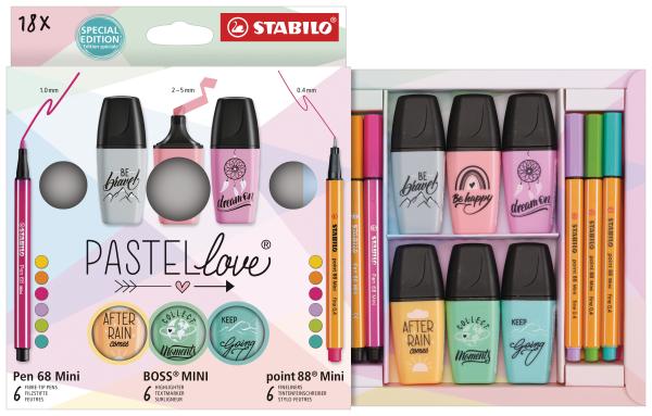 Stabilo set mini world 77/5-8-5 pastellove 18-teilig - Stabilo-77-5-8-5-4006381590365