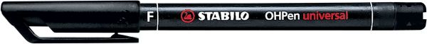 Stabilo ohp pen permanent f 842/46 schwarz - Stabilo-842-46-4006381119085