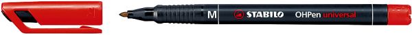 Stabilo ohp pen permanent m 843/40 rot - Stabilo-843-40-4006381115421