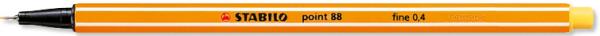 Stabilo fineliner point 88 0.4mm 88/44 gelb - Stabilo-88-44-4006381105293-02.jpg