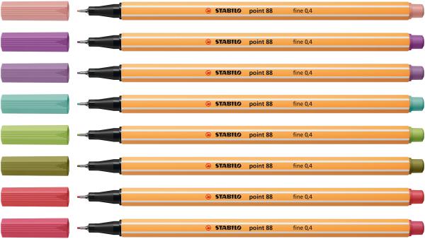 Stabilo fineliner point 88 0.4mm 88/8-04 ass. 8 stück - Stabilo-88-8-04-4006381574785-02.jpg