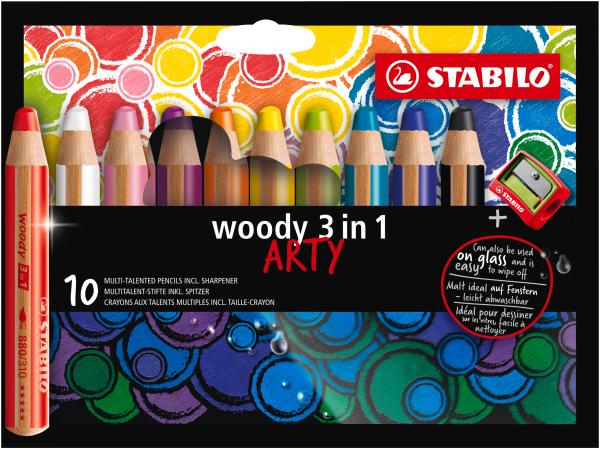 Stabilo farbstifte woody 3in1 880/10-1-20 arty 10 stück - Stabilo-880-10-1-20-4006381547147
