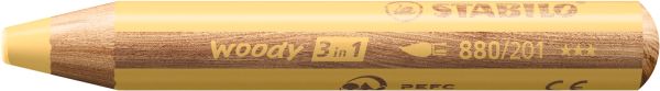 Stabilo farbstifte woody 3 in 1 880/201 pastell gelb - Stabilo-880-201-4006381577878