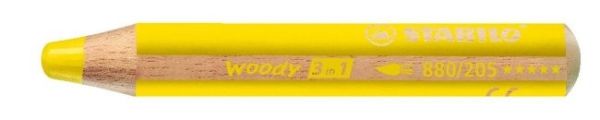 Stabilo farbstifte woody 3 in 1 880/205 gelb - Stabilo-880-205-4006381115469