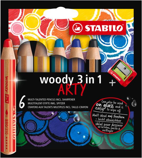 Stabilo farbstifte woody 3in1 880/6-1-20 arty 6 stück - Stabilo-880-6-1-20-4006381547123