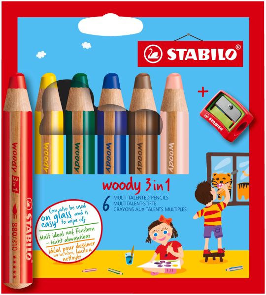 Stabilo farbstifte woody 3 in 1 8806-2 6 farben etui - Stabilo-8806-2-4006381346900