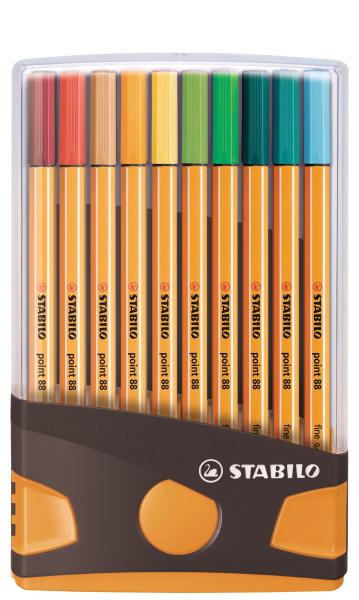 Stabilo fineliner point 88 8820-03-05 20 stück ass. colorparade - Stabilo-8820-03-05-4006381552486