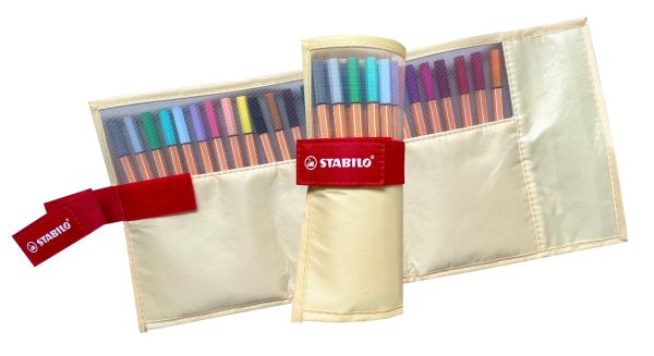 Stabilo rollerset point 88 0.4mm 8825-08-02ch 25 farben ass. pastellgelb - Stabilo-8825-08-02ch-4006381589291