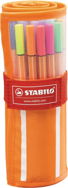 Stabilo fineliner point 88 0.4mm 8830-2 25+5 neon rollerset - Stabilo-8830-2-4006381444057-02.jpg