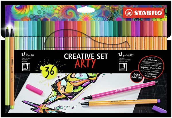 Stabilo fasermaler pen 68 arty 8868/36-1-20-6 36 stück ass. - Stabilo-8868-36-1-20-6-4006381582360