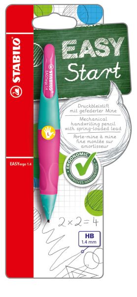 Stabilo easyergo start l 1.4mm b-46890-3 türkis/neonrosa - Stabilo-b-46890-3-4006381468909