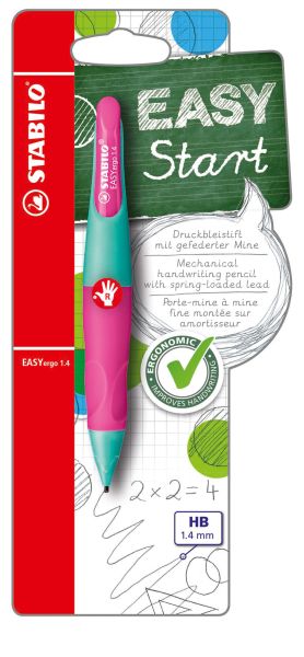 Stabilo easyergo start r 1.4mm b-46899-5 türkis/neonrosa - Stabilo-b-46899-5-4006381468992