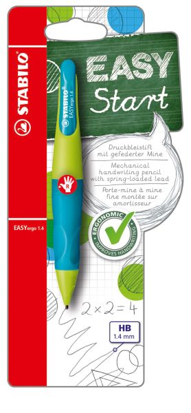 Stabilo easyergo start r 1.4mm b-46902-5 neongelb/hellblau - Stabilo-b-46902-5-4006381469029