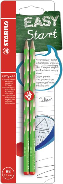 Stabilo bleistift easygraph s hb b-53117-10 grün, r 2 stück - Stabilo-b-53117-10-4006381531177