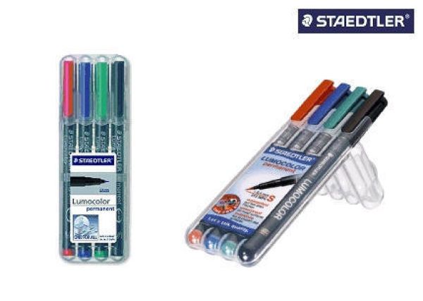 Staedtler lumocolor permanent b 314 wp4 4 farben ass. - Staedtler-314-wp4-4007817304297