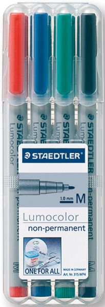 Staedtler lumocolor non-perm. m 315 wp4 4 farben ass. - Staedtler-315-wp4-4007817309278