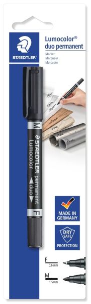 Staedtler lumocolor permanent 0.6/1mm 348-9bkd schwarz - Staedtler-348-9bkd-4007817348062