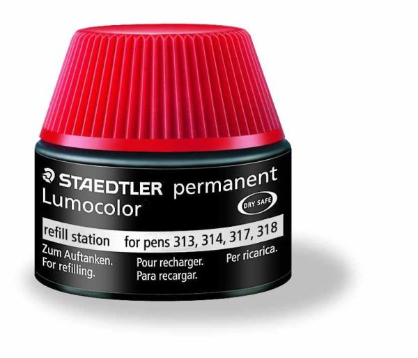 Staedtler lumocolor permanent 15ml 48717-2 rot - Staedtler-48717-2-4007817487020