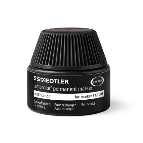 Staedtler refill station 15ml 48848-9 black, 342/348 - Staedtler-48848-9-4007817488072