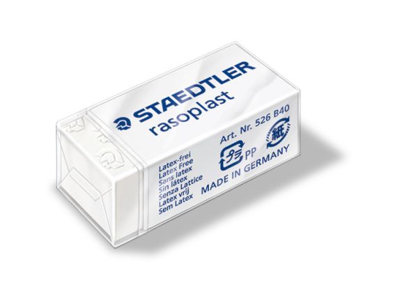 Staedtler radierer raso plast 526b40 33x16x13mm - Staedtler-526b40-4007817524206