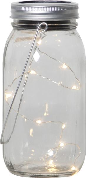 Star trading solar led-leuchte jamjar 18cm 12.479-16 transparent - Star-trading-12479-16-7391482021380