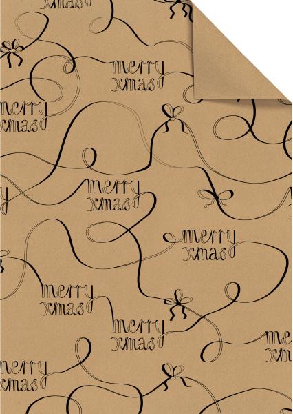 Stewo geschenkpapier len 2512524070 schwarz 50x70cm - Stewo-2512524070-7630050876404