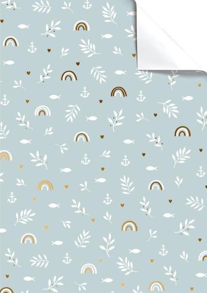 Stewo geschenkpapier seasta 2514544241 blau hell 100x70cm - Stewo-2514544241-7630050858363