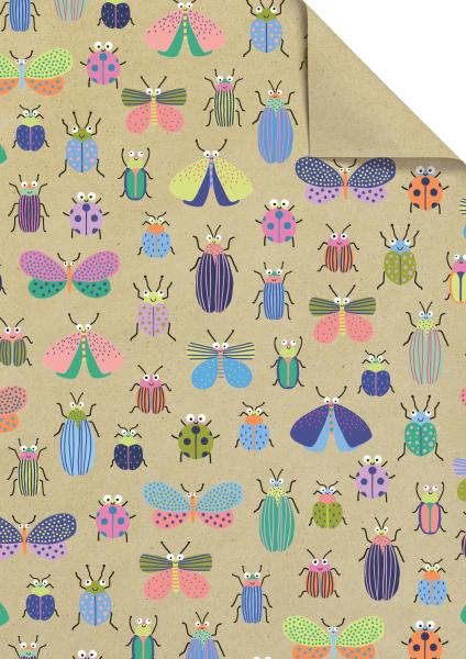 Stewo geschenkpapier beetle 2514544745 grün 70x100cm - Stewo-2514544745-7630050858417