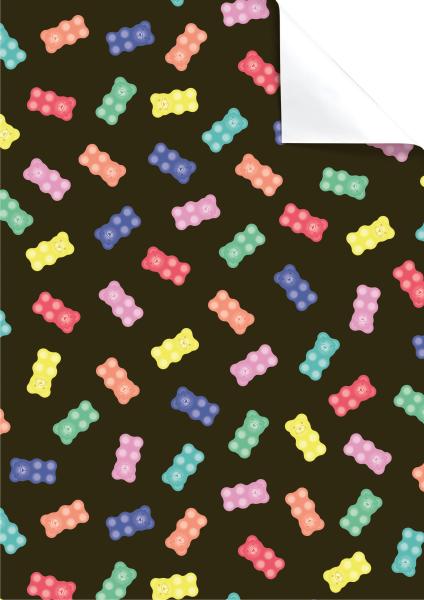 Stewo geschenkpapier baia 2514546170 schwarz 100x70cm - Stewo-2514546170-7630050858288