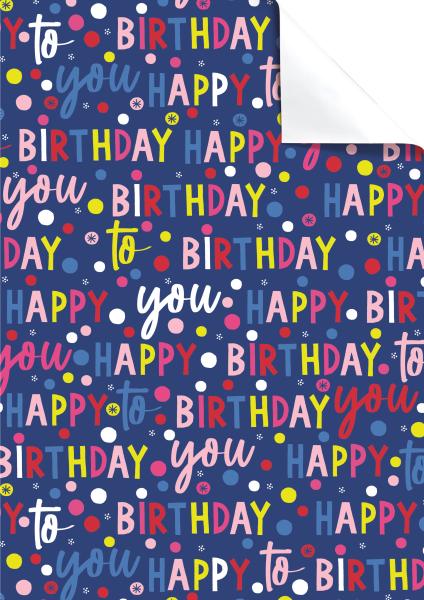 Stewo geschenkpapier benoni 2514546242 blau dunkel 100x70cm - Stewo-2514546242-7630050858257