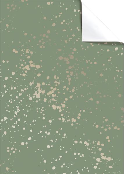 Stewo geschenkpapier sprenkel 2514579247 dunkelgrün 70x100cm - Stewo-2514579247-7630050876275