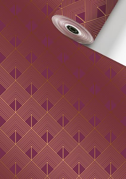 Stewo geschenkpapier oreste 2522553924 bordeaux 50x1500cm - Stewo-2522553924-7630050852521