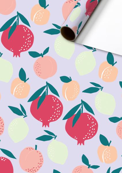 Stewo geschenkpapier frutti 2528518235 lila 70x200cm - Stewo-2528518235-7630050884324