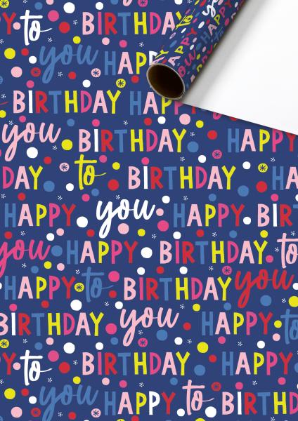 Stewo geschenkpapier benoni 2528546242 blau dunkel 70x200cm - Stewo-2528546242-7630050859643
