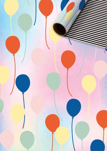 Stewo geschenkpapier ballo 2528574890 rot 70x150cm - Stewo-2528574890-7630050859858