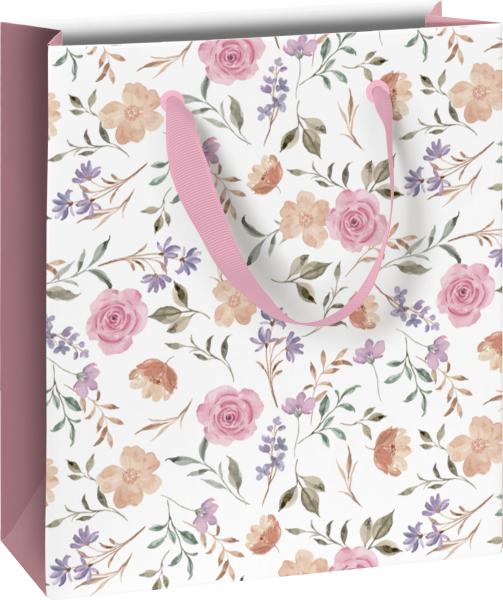 Stewo geschenktasche flowers 2543513826 rosa hell 18x8x21cm - Stewo-2543513826-7630050887318